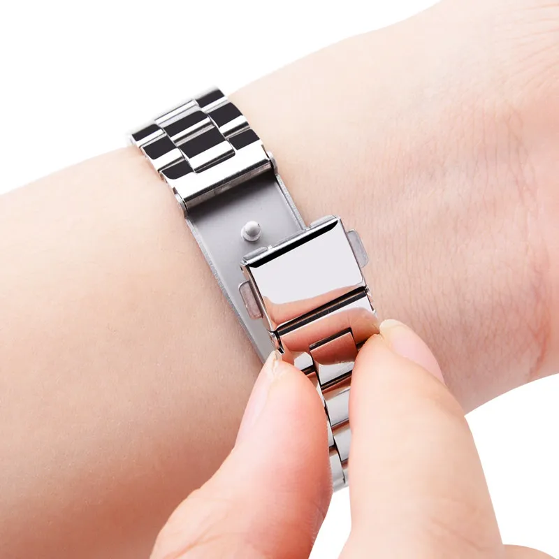 Metal strap for Xiaomi band 4 Smart bracelet Sport Stainless steel wrist strap For Mi band 4 Replacement Accessories Women Men