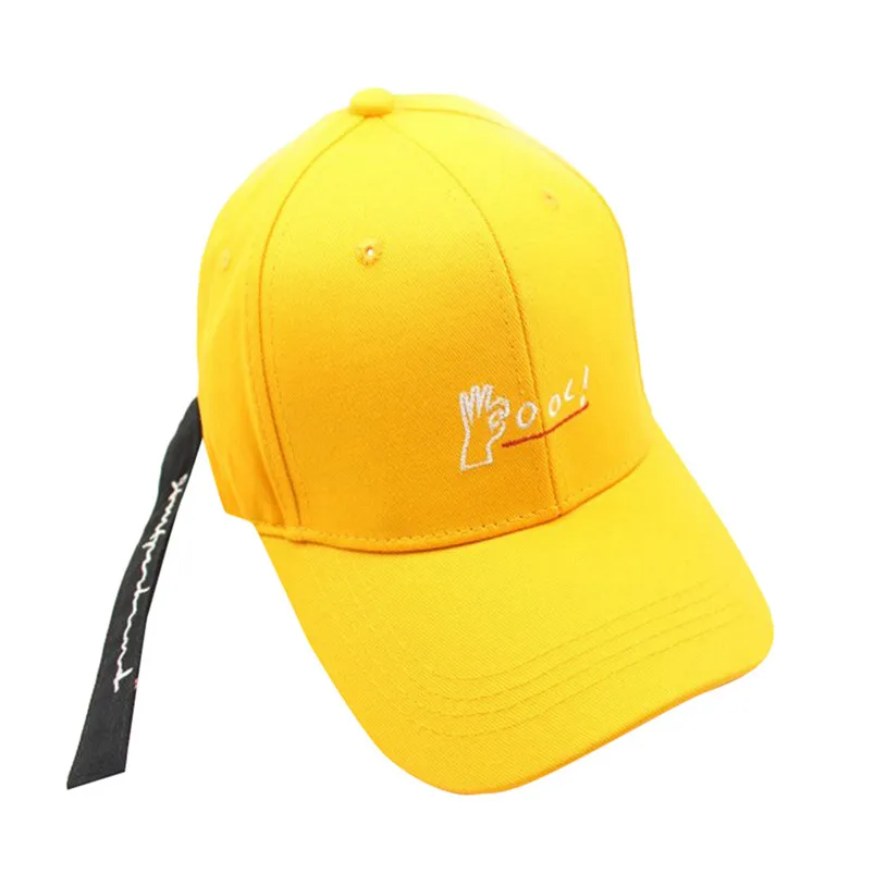 2019 Baseball caps for men and women Korean version of summer outdoor tide cross streamers embroidered hats H11 (4)