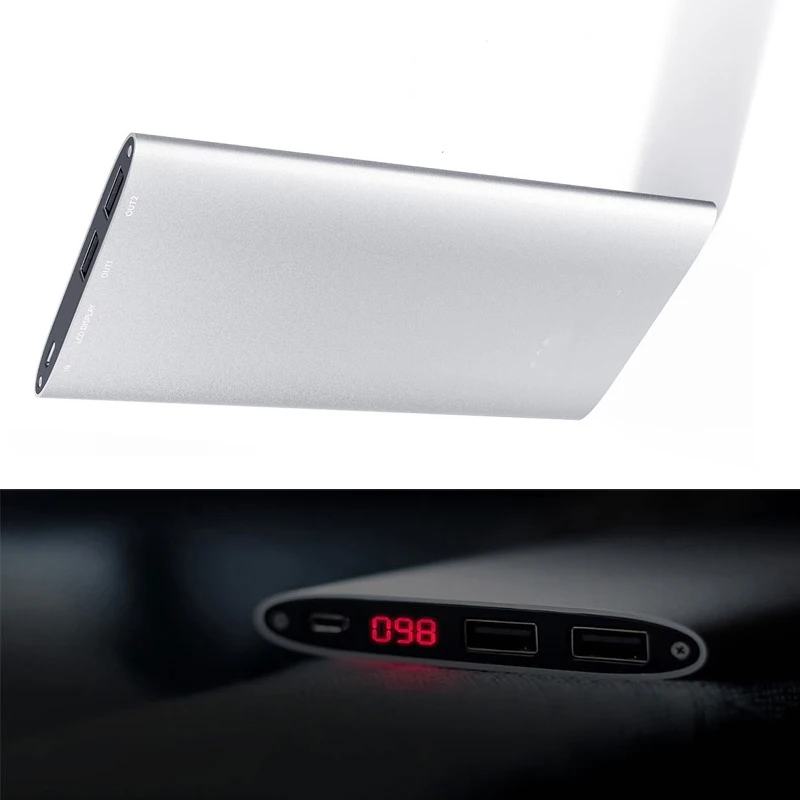 10000mAh Dual USB Port Power Bank For iPhone 6s Samsung S6 Xiaomi Portable Battery Charger Powerbank Mobile Phone Backup Power