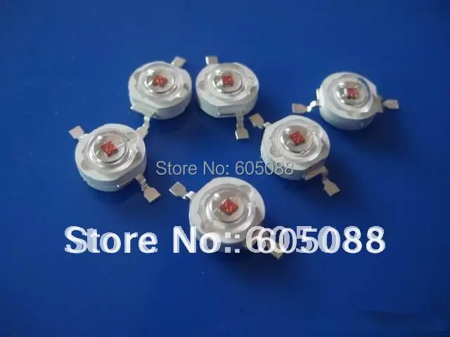 

1w red color high power led bulb light beads DC2.0-2.6v 350mA 35-45lm wavelength 620-630nm 200pcs/Lot wholesale DHL freeshipping
