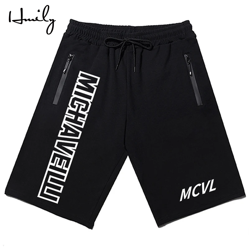 HMILY для мужчин хлопок шорты для женщин мужчин's короткие свободные брюки свободные Jogger мужчин s бренд тренировки Короткие