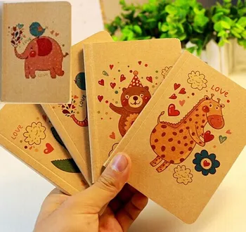 

8pcs Elephant,Bear,Giraffe Notebook for Children Boys Girls Party Favor Gift