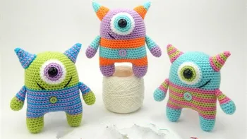 

crochet toys eye monster model number b0517
