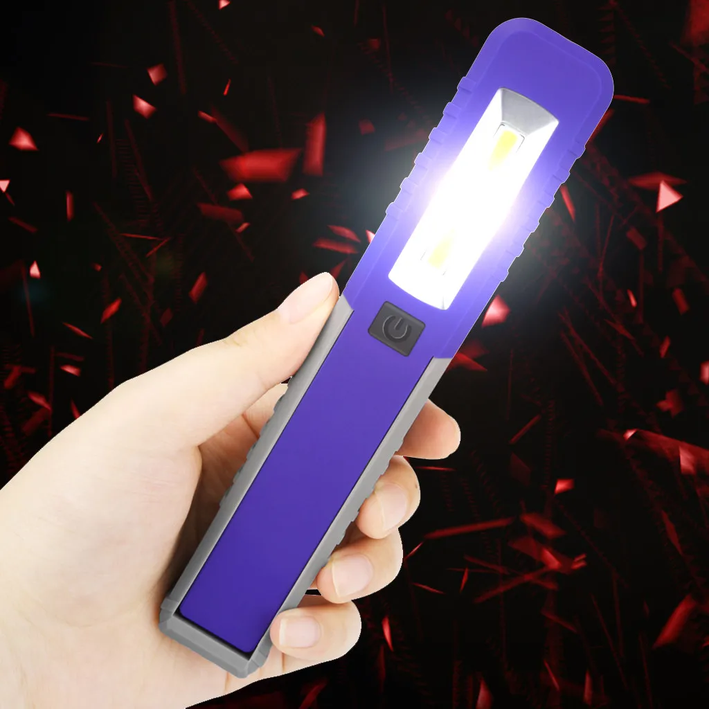 

Original ALIWARM COB LED Slim work light Lamp Flashlight Magnetic AAA work light in portable spotlights lanternas