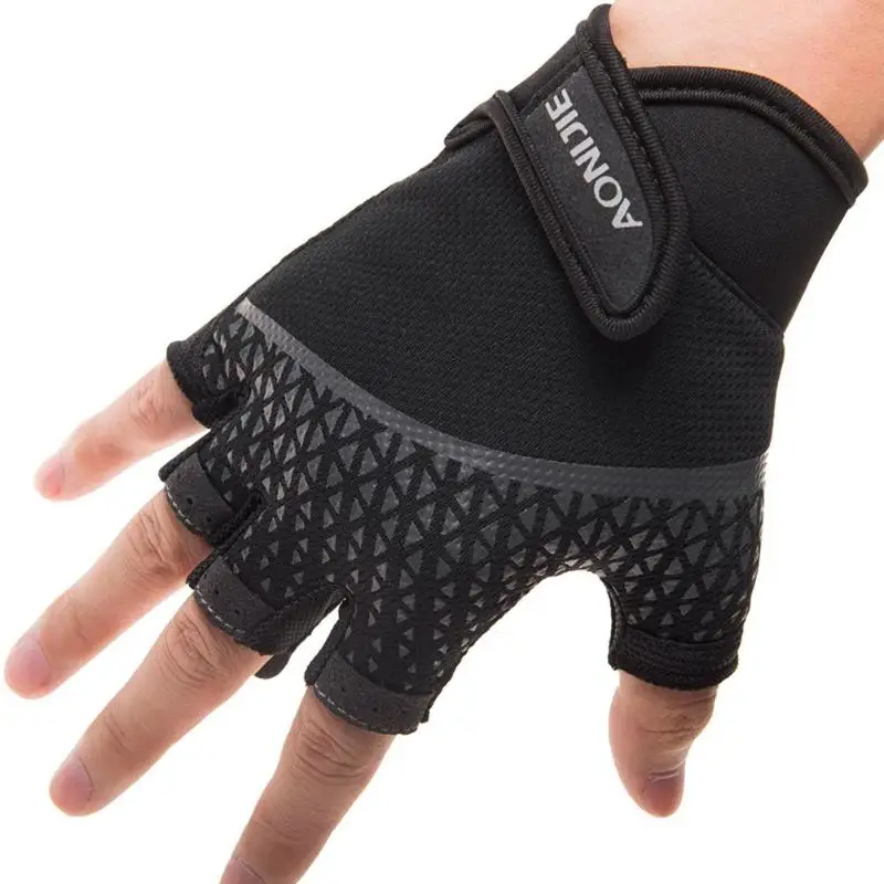 

Outdoor Sports Cycling Glove Anti-slip Breathable Men Women Half Finger Climbing Gloves Breathable Bike Shockproof