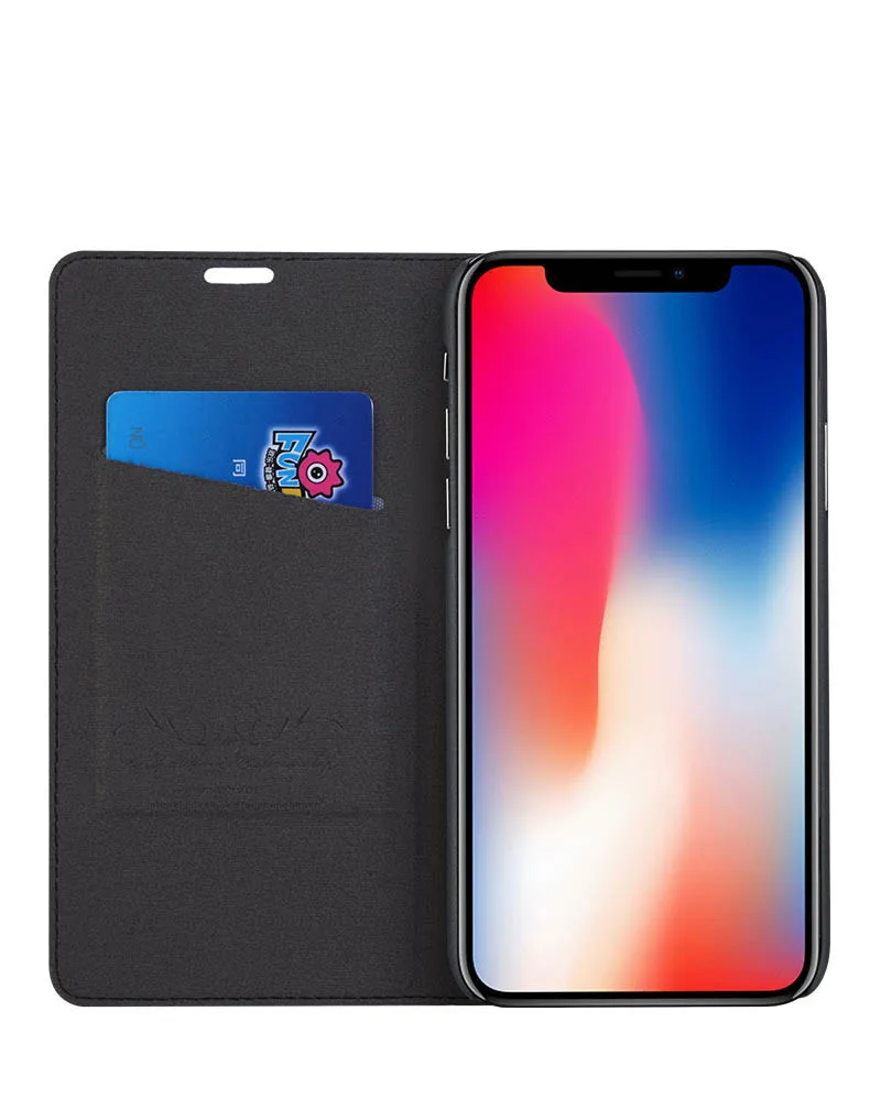 Чехол книжка из искусственной кожи для iPhone 8 5 5S 6 S XR чехлы X 7 Plus 4 SE XS MAX