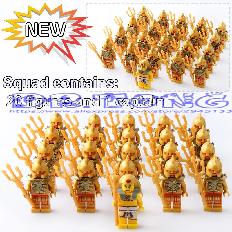 

DR.TONG Middle Ancient Egyptian Roman Soldiers Pharaoh Atlantis Mummy Viking Egyptian Aztec Warrior Building Blocks Bricks Toys