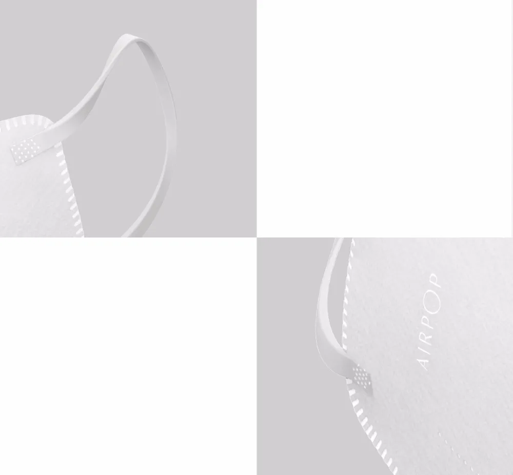 20pcsLot Xiomi Mijia Airpop 0.4mm thin Light Air Wear Mask Comfortable only 2.3g mask Elastic ear hanger for daily pollen dust  (7)