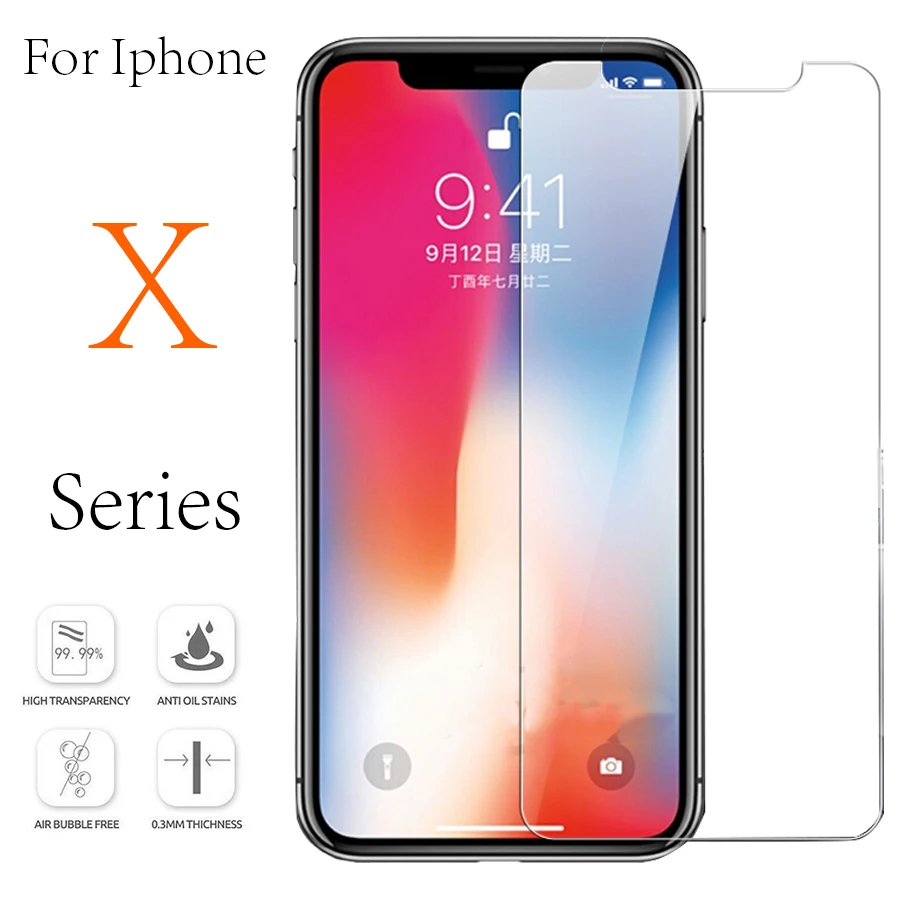Apple Iphone X Xs 最大 Xr のための強化ガラススクリーンプロテクター Xsmax 10 S 10r 10x 私は電話 Xmax クリスマス Mas 保護フィルム Glas 10 Sr Phone Screen Protectors Aliexpress