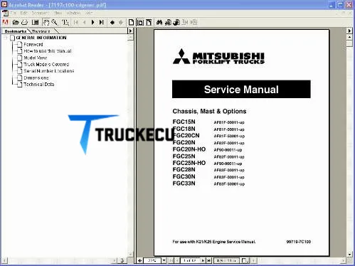 Parts Catalog For Mitsubishi Forklift Warehouse