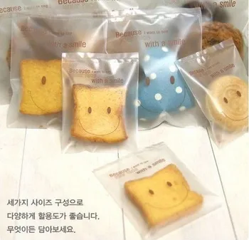 

Dull Polish sself adhesive plastic cookie muffin cake bread bags for gift food gift bakery packaging for wedding party supplies