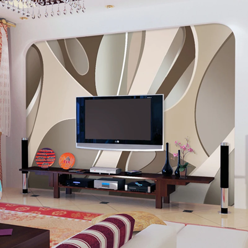 Wholesale Modern Style Mural Wallpaper For Tv Background Living Room 3d