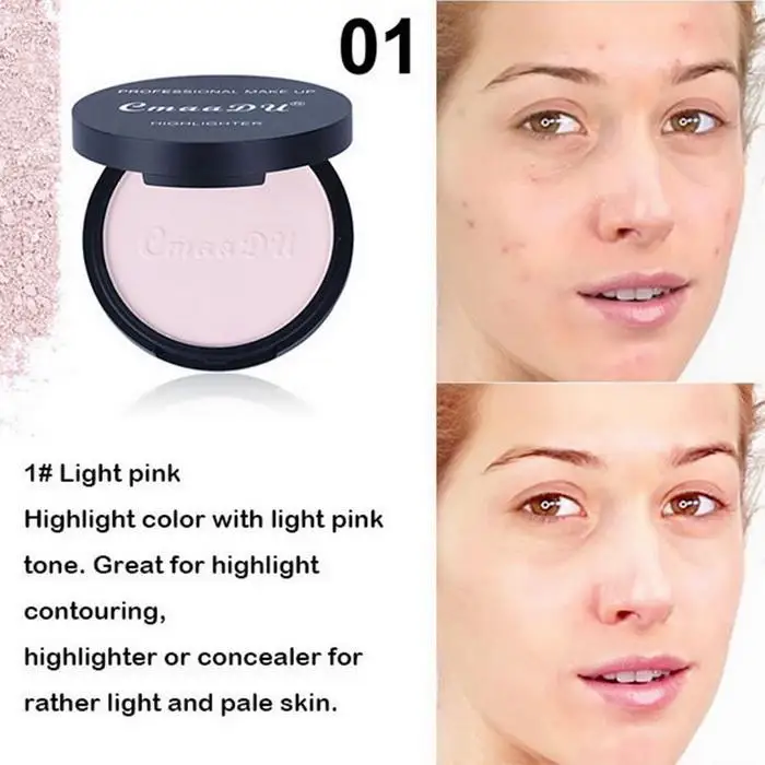 Для женщин розовый макияж лица 9 г розовый матовый модели фиолетовый порошок корректор Розовый Минеральная s Для женщин прессованная для лица 4 светло-коричневый