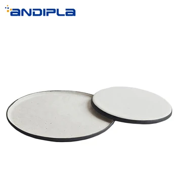 

8.5/10.5inch Japanese-style Mobai Coarse Pottery Spaghetti Plate Home Vintage Dinnerware Ceramic Fruit Round Dish Steak Saucers