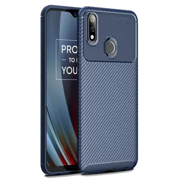 

30pcs/lot For OPPO Realme X Lite Shockproof Carbon Fiber Ultra Slim Armor TPU Case For OPPO Realme 3 Pro