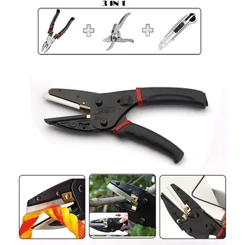 

3 In 1 Multifunction Cutting Tools Pliers Wire Cut Garden Pruning Shears Outdoor Survival Tool MAL999