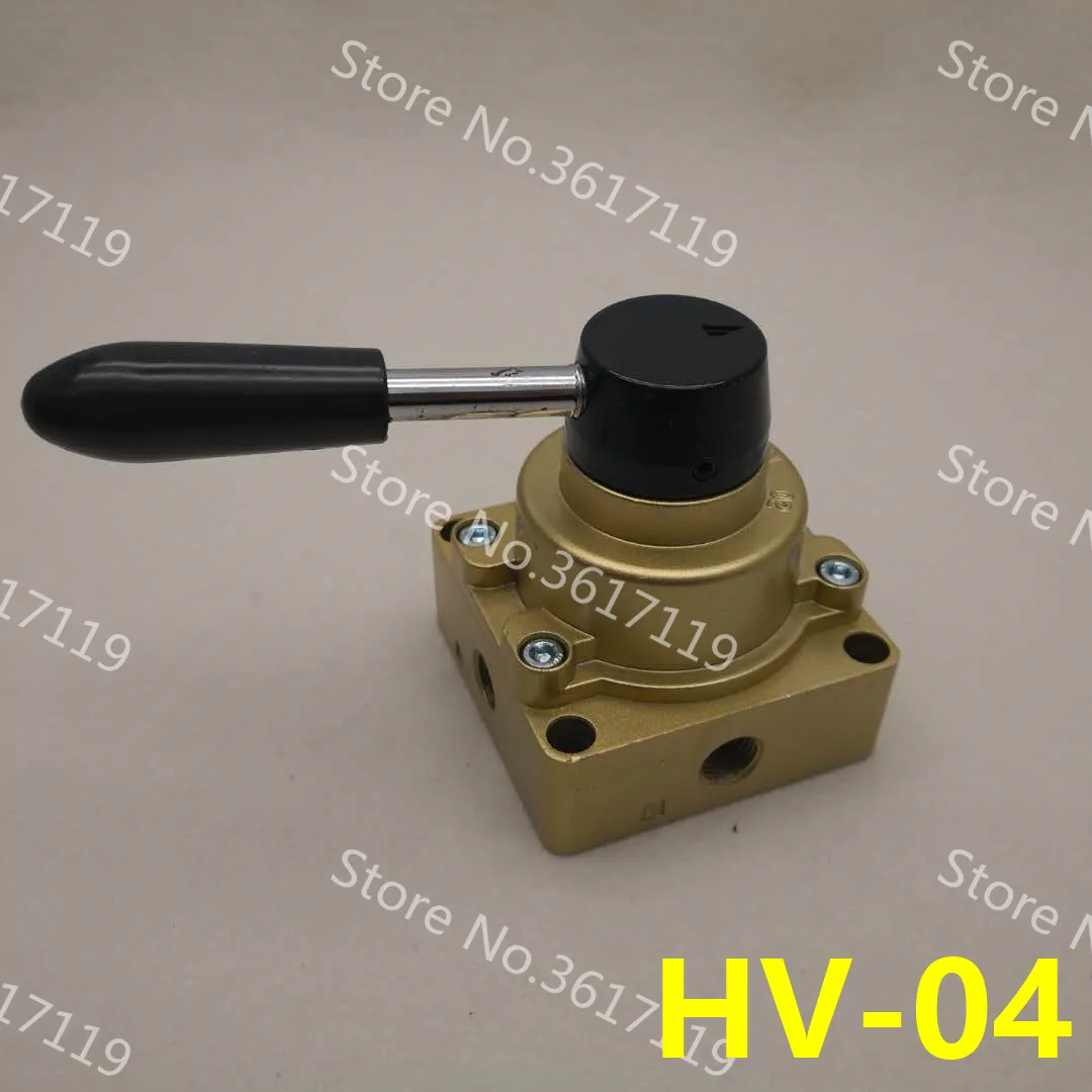 

HV-04 pneumatic three-position four-way hand-operated valve manual switch hand-operated reversing valve air-controlled gas valve