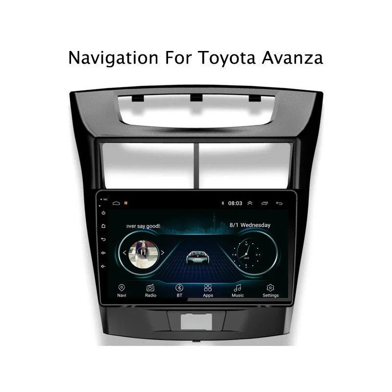 Excellent Ectwodvd 9" Android 8.1 Car DVD Player GPS Navigation For Toyota Avanza Car Radio Stereo 0