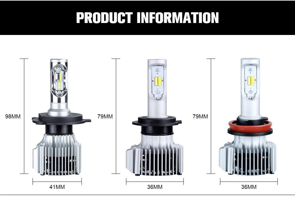 MeeToo H4 H7 Led Car Headlight 50w 9005 9006 Automobiles Bulbs Dual Color 3000k Fog Light 6500k 10000lm Auto Led Light 12v 24v  (9)