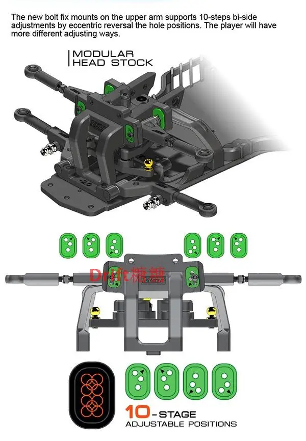 532161 MST RMX2. 0 S 1:10 Drift Frame KIT