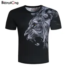 BIANYILONGNew Fashion Men/Women T-shirt 3d lion Print Designed Stylish Summer T shirt Brand Tops Tees Plus Size M-5XL