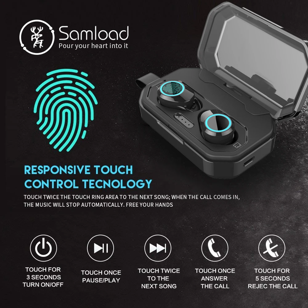 waterproof bluetooth earphone  (9)