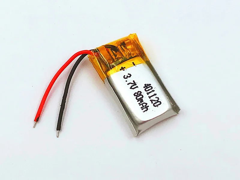 

80mAh 401120 3.7V rechargeable li ion battery li polymer lithium battery for MP3 MP4 GPS bluetooth speaker headset smart watch