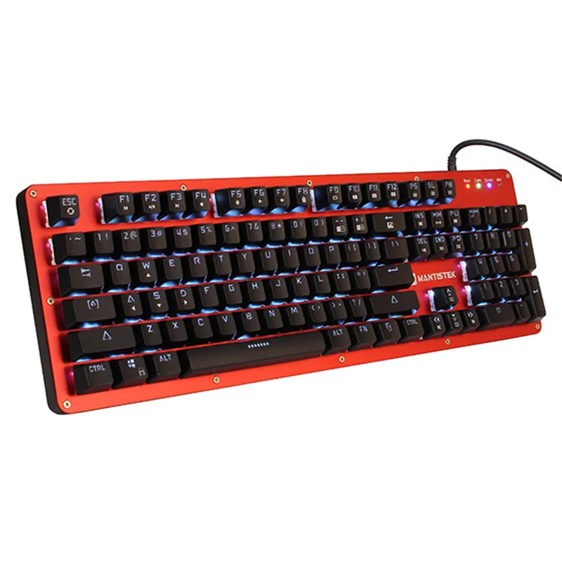Mantistek GK2 Mechanical Keyboard 104 Keys NKRO RGB Blue Red Black Brown Switch Computer Gaming Keyboard LED Backlit