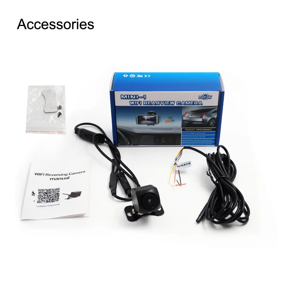 

Mini Rear View Camera WiFi Car Camera Waterproof 120 Wide Angle Reverse Cam Night Vision Backup Parking Vehicle Dash Cam