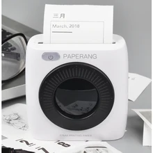 PAPERANG P2 карманный портативный Bluetooth принтер фото изображение HD термальный принтер этикеток с аккумулятором 1000 мАч 300 dpi P2