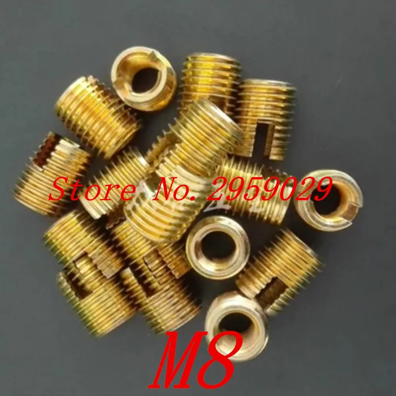 

20pcs m8 302 Type Self Tapping insert/Self Tapping Screw Bushing steel with zinc