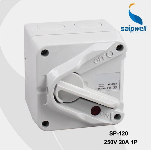 

Saipwell IP66 mini Rotary Switch 15A Rotary Volume Control Switch (SP-1P20A)