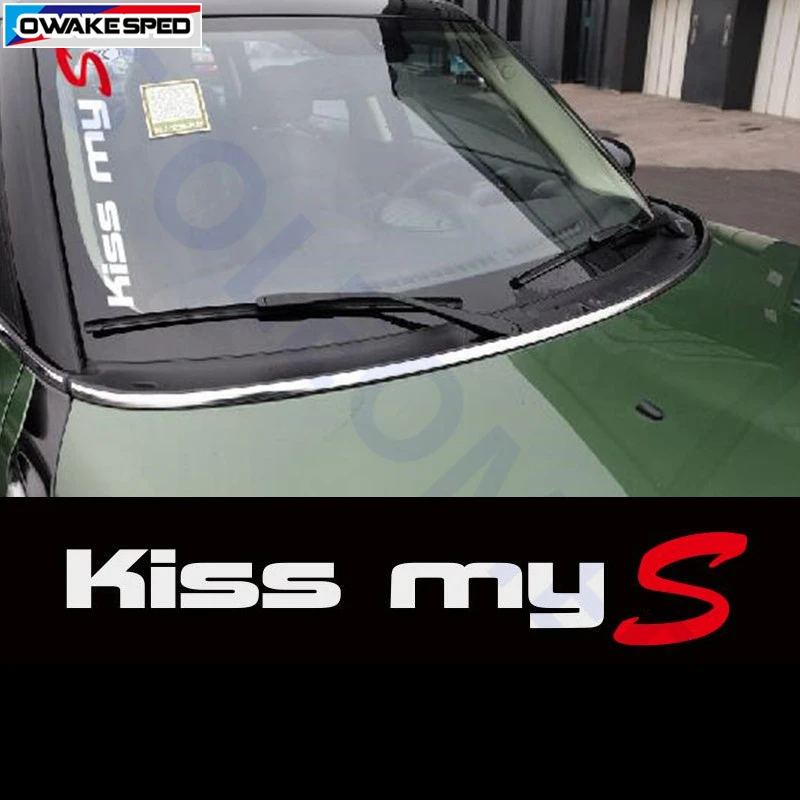 Kiss My S Styling Reflective Decal Auto Door Window Decor Sticker For