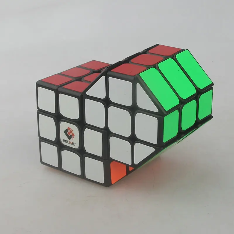 CubeTwist соединенный магический куб 2 цилиндрический с 3x3x3 профессиональный вызов cubo magico Классическая игра-головоломка для Детские Подарочные игрушки