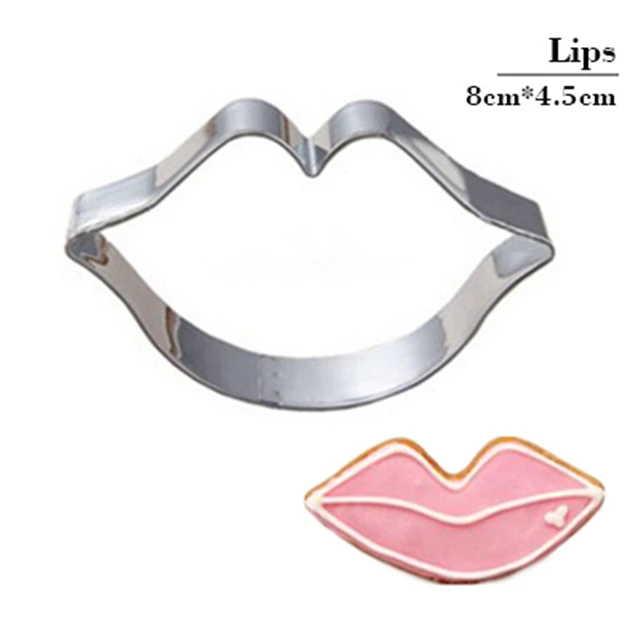 Sexy Lip Kiss Biscuit Cookie Cutter Tools Cake Utensils Stainless Steel Plaster Molds Kitchen Products Sale Mold Fondant Party