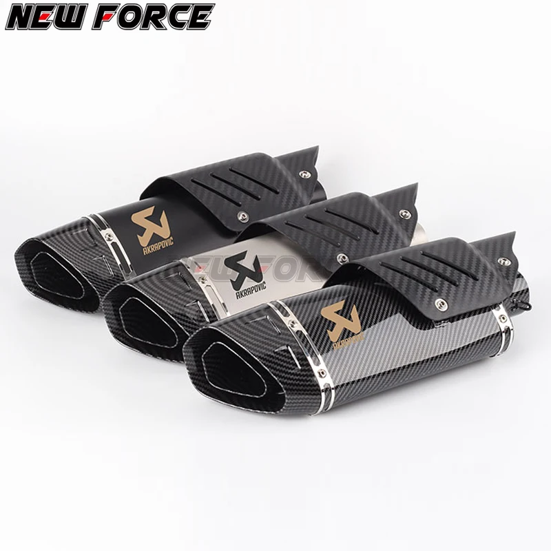 

Motorcycle Akrapovic Exhaust Modified Muffler Pipe Scooter Pit Bike Dirt Motocross Universal R6 ZX6R Z900 GSXR750 DUKE690