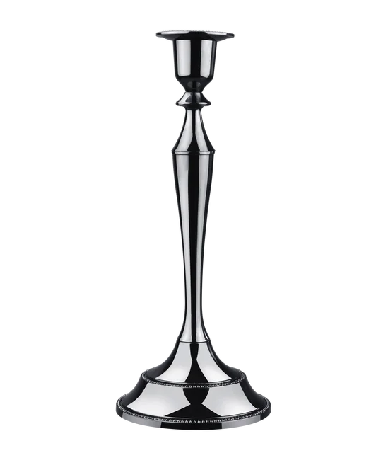 European style Silver/Gold/Bronze Metal Candle Holder Single head