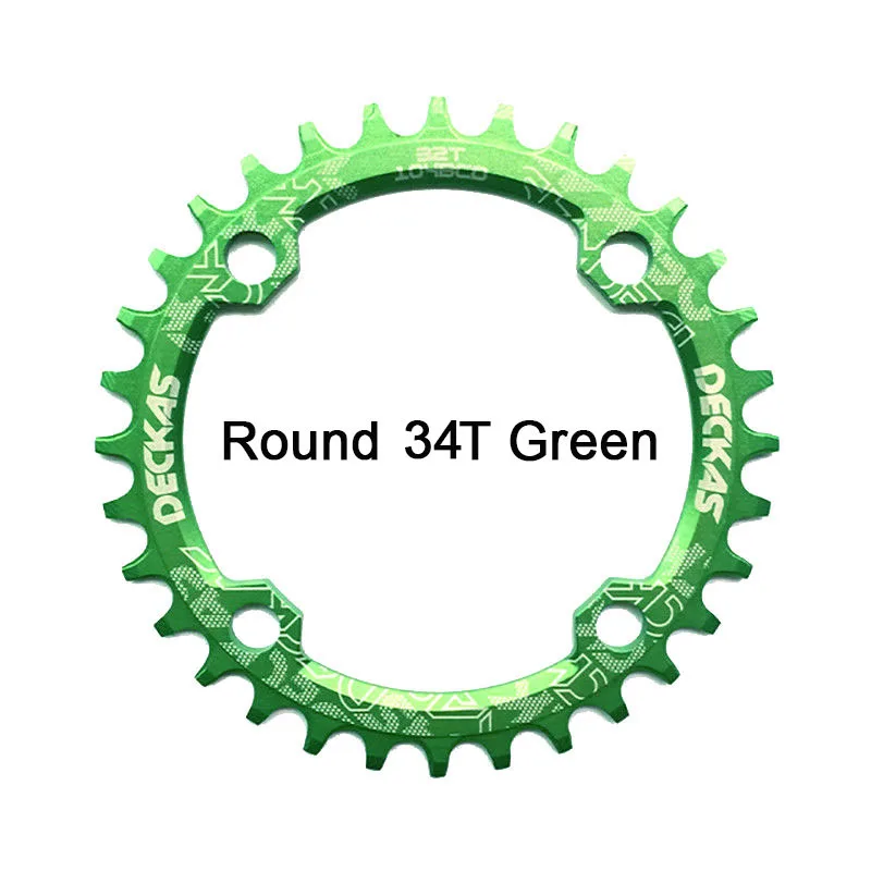 Bike Crank 104BCD Narrow Wide Crankset Single Plate 32T34T36T38T MTB Chainring Bicycle Chainwheel Bike Circle Round Shape (10)