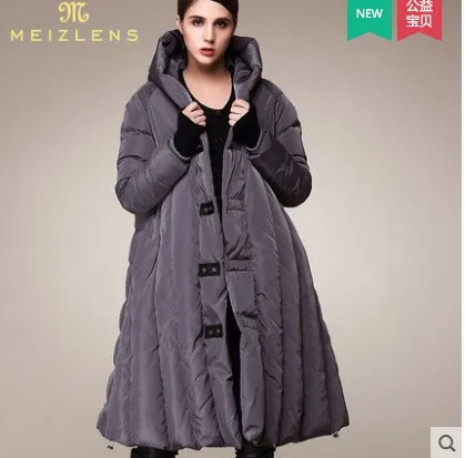 Thicken Loose Plus Size XXXL 4XL 5XL 6XL 7XL 90% White Duck Down Women Winter Coats Windbreaker Women Cloak Jackets