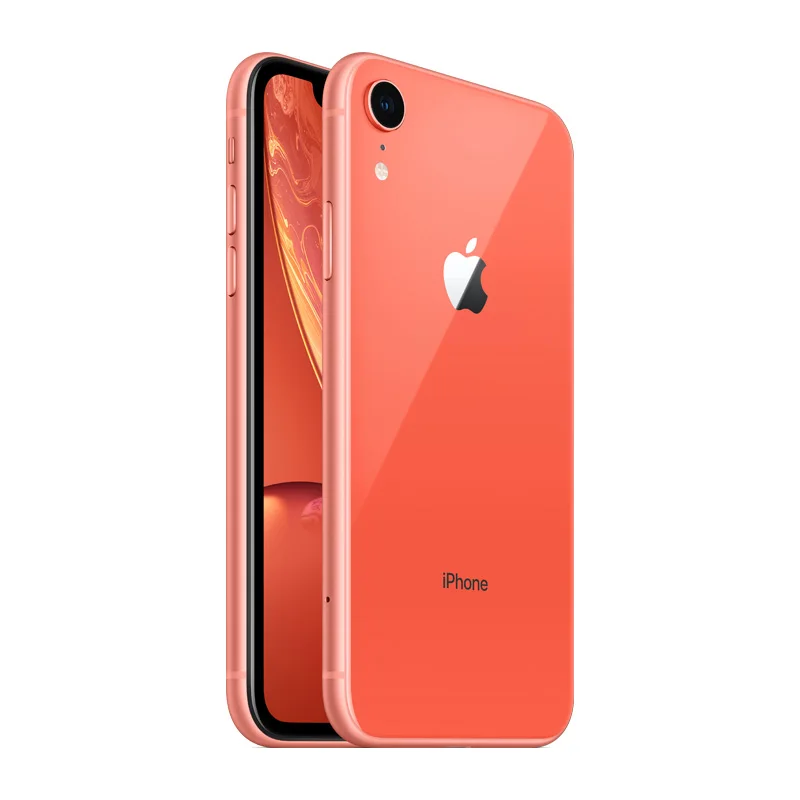 Apple iPhone XR | 6," жидкий сетчатый ЖК-дисплей полностью разблокированный две sim-карты 4G Lte Apple Мобильный телефон Смартфон - Цвет: coral