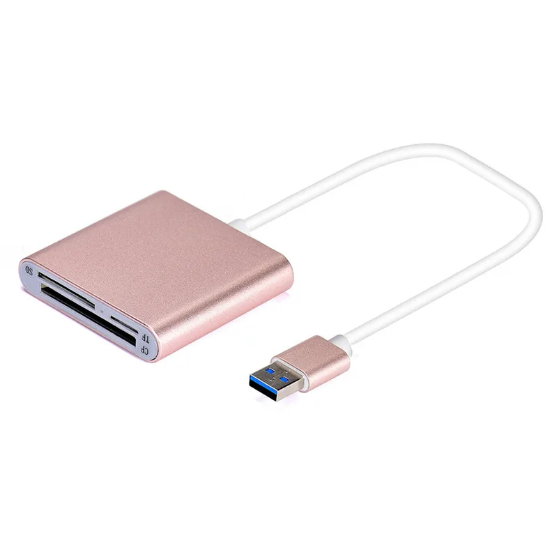 Алюминий USB 3,0 Multi-in-1 CF/SD/TF Micro SD/SDMD/MMC чтения карт памяти для ноутбука компьютер A7