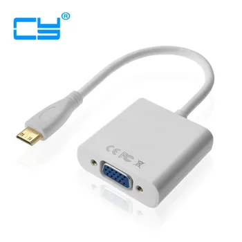 

HD 1080P HDMI Converter Cable Mini HDMI to VGA Adapter for Xbox 360 PS3 PS4 HDTV PC Laptop DVD Camera 1pcs