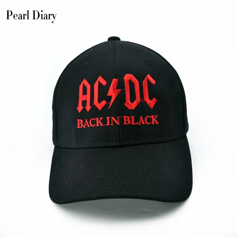Новинка, AC/DC, бейсбольная кепка, рок, хип-хоп кепка, мужская, acdc, snapback, шапка с вышивкой, надпись, повседневная, DJ, рок Кепка