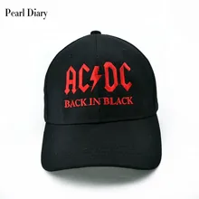 Новинка, AC/DC, бейсбольная кепка, рок, хип-хоп кепка, мужская, acdc, snapback, шапка с вышивкой, надпись, повседневная, DJ, рок Кепка