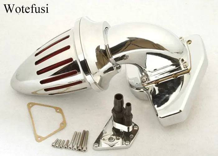 

Wotefusi Chrome Obtuse Air Cleaner Intake Filter Kit Set For Honda 2002 2003 2004 2005 2006 2007 2008 2009 VTX 1800 [MP36]