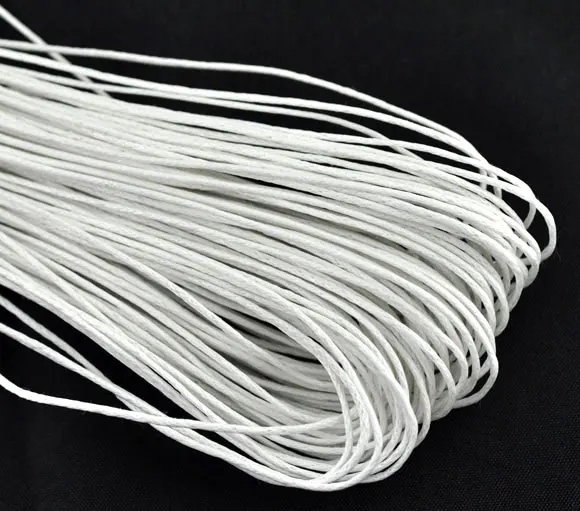 DoreenBeads Белый Воск Веревка для ювелирных изделий 1 0 мм 15 м|rope painting|rope sheavesrope strip |