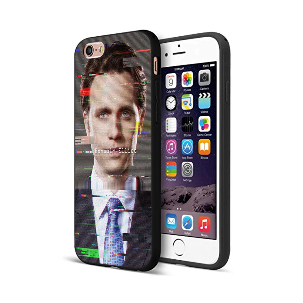 Черный чехол из ТПУ для iphone 5 5s se 6 6s 7 8 plus x 10 силиконовый XR XS 11 pro MAX Mr Robot|Бамперы| |