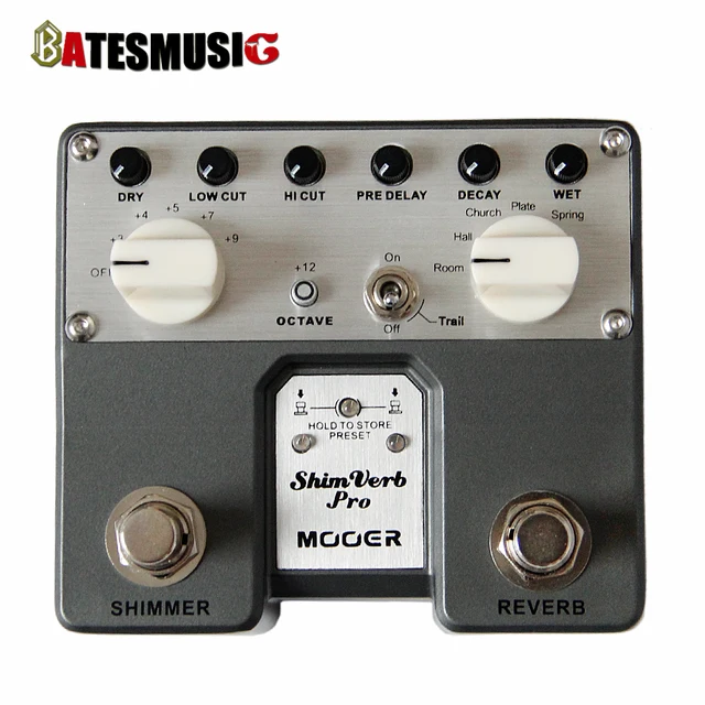 Best price at $108 Cheap MOOER Twin Pedal Series Shimverb Pro Digital Guitar Pedal with Adjustable Shimmer Effects / Guitar Pedals NEW ARRIVALS HOT