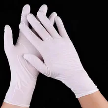20 шт Одноразовые Латексные Медицинские Перчатки универсальные рабочие перчатки для чистки пальцев латексные защитные домашние пищевые перчатки для безопасности отбеливатель ST0402