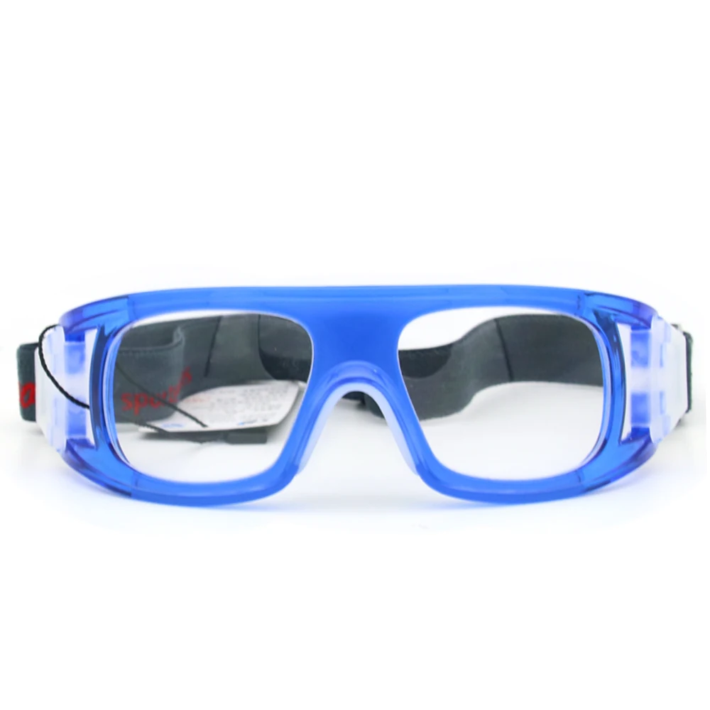Наружные спортивные противотуманные баскетбольные защитные очки, очки для футбола, очки для защиты глаз для мужчин - Цвет: Transparent Blue
